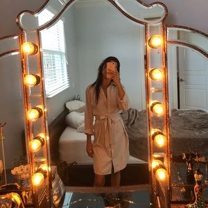 Off white wrap dress